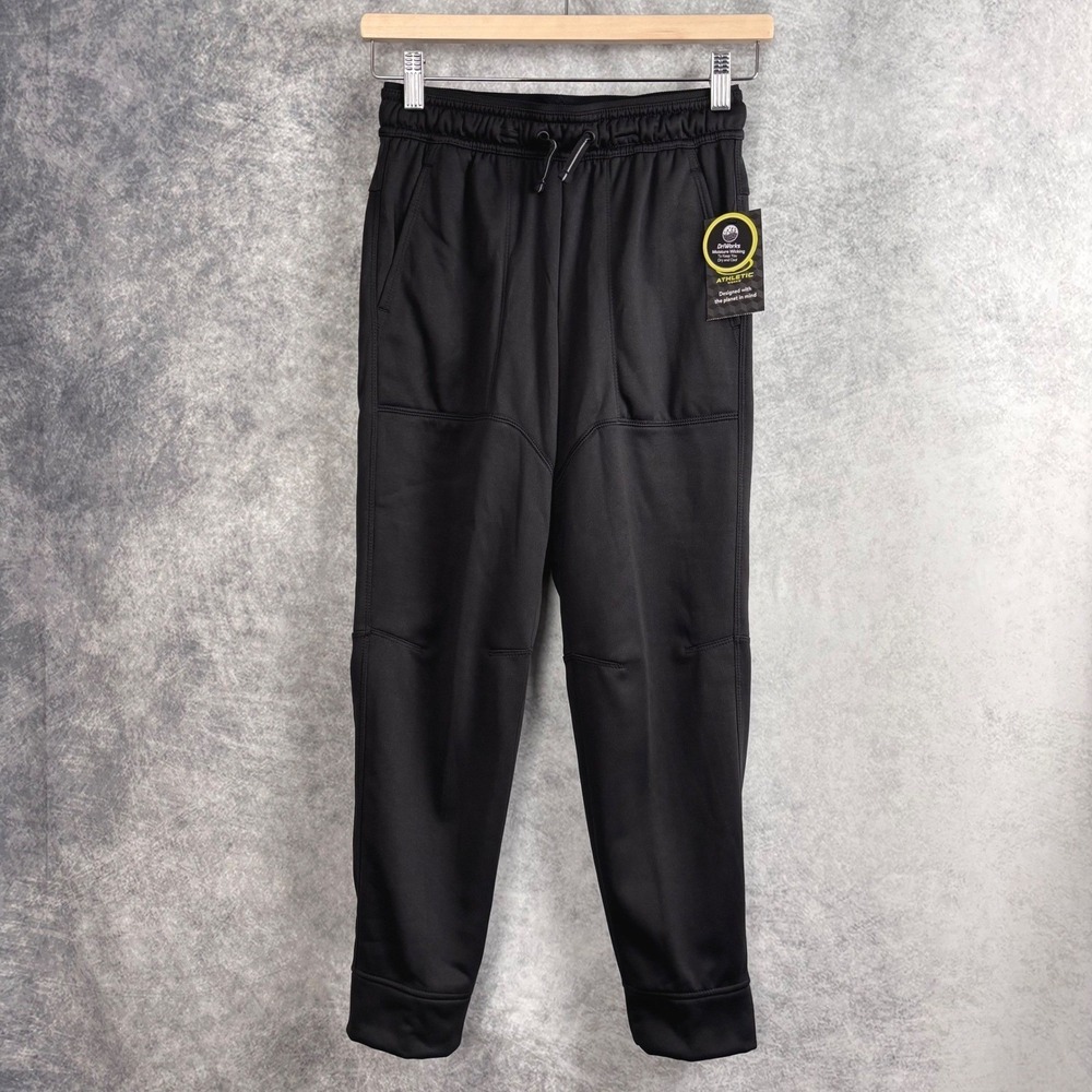 Athletic Works Boys Tech Fleece Jogger Pants in Rich Black Size XXL NWT